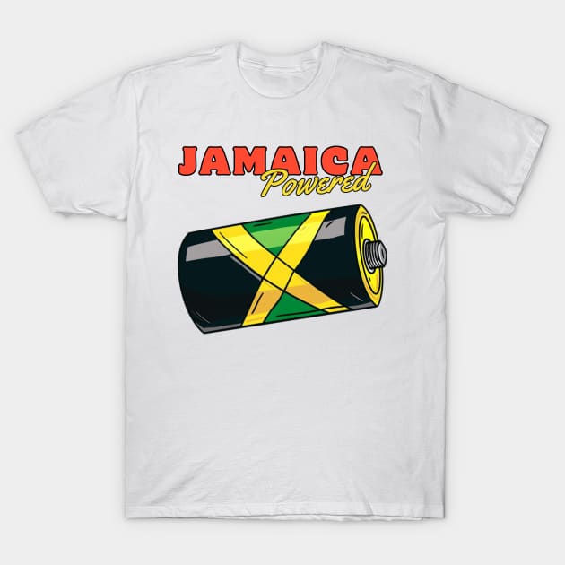 Jamaica Powered Battery T-Shirt by We Rowdy